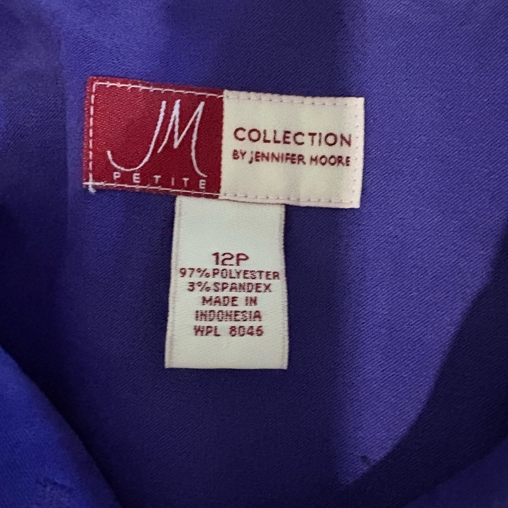 JM Collection Royal Blue Blazer - Picture 2 of 5